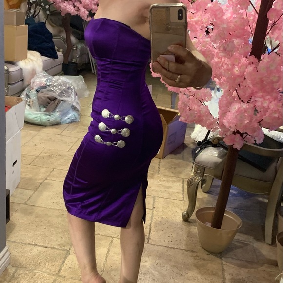 Mexican Dress purple color dress size S - Picture 10 of 10